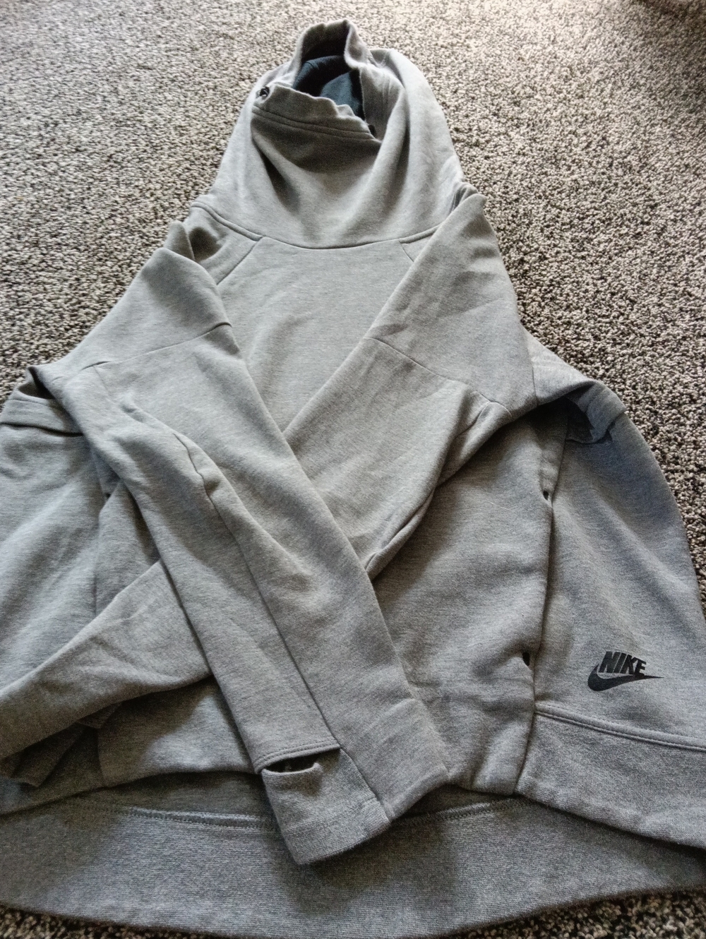 Nike Gray Cowl Neck Sweatshirt